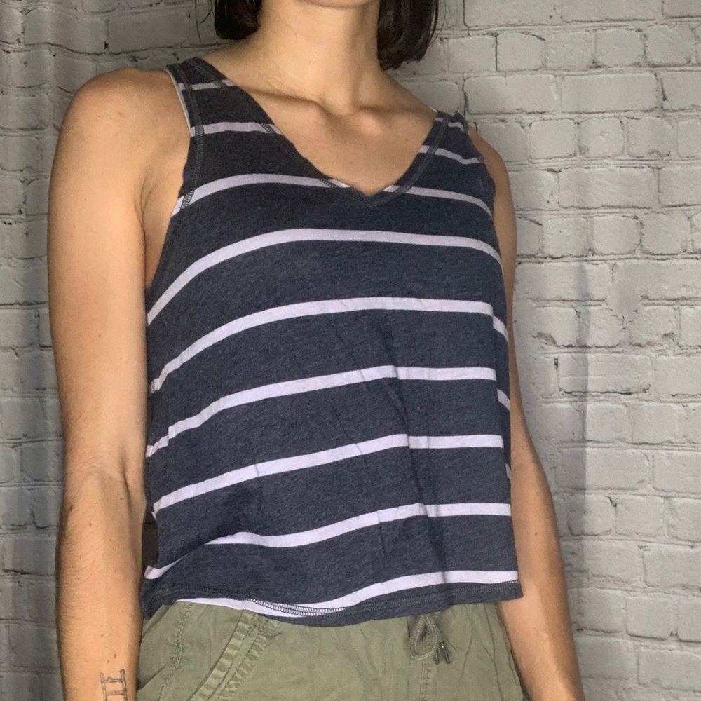Urban Outfitters UO Cropped Striped Tank